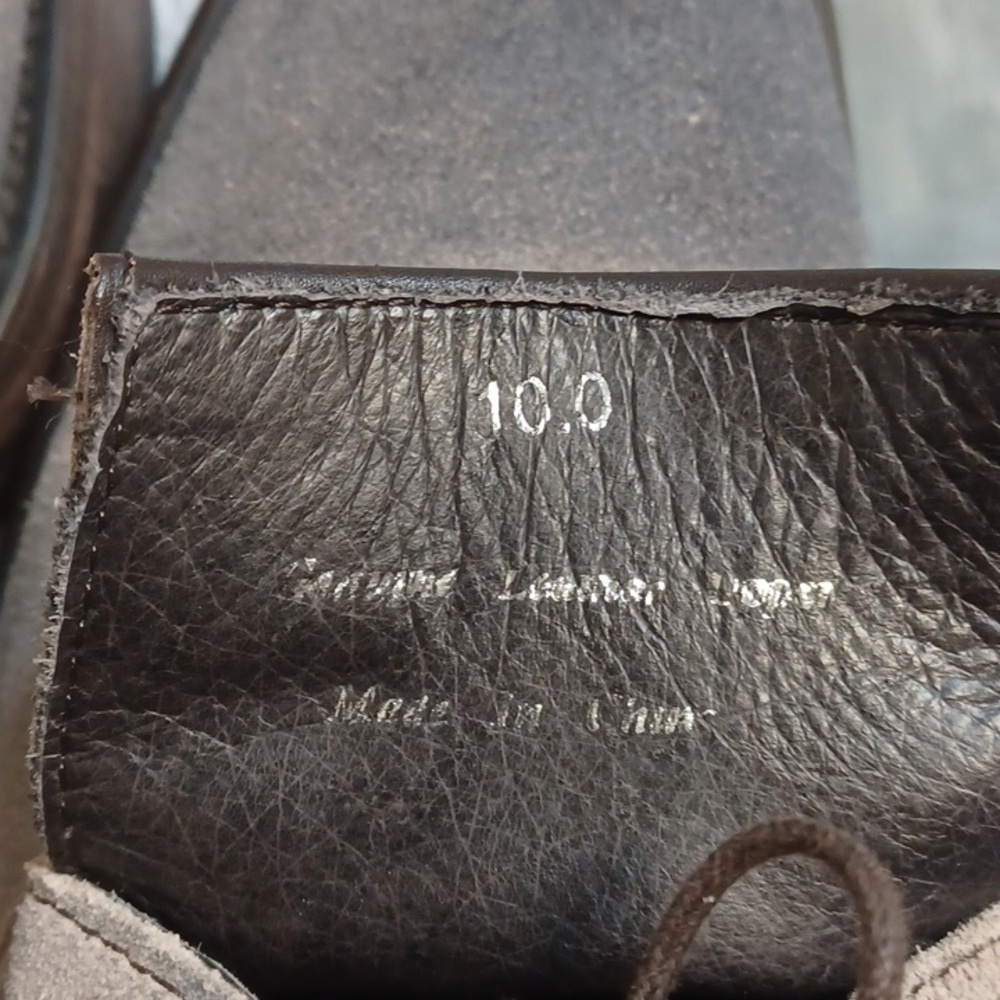 BACCO BUCCI ESTUDIO SIZE 10. Men's Tan Suede Dress Shoes - Picture 4 of 10